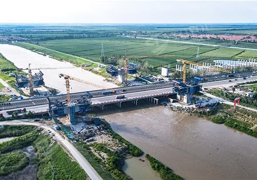 Junqi Main Canal Bridge of the Shijiazhuang-hengshui Expressway