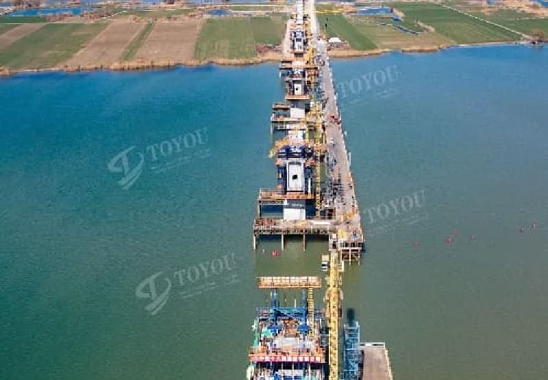 Hongze-Jinhu Double-track Mega Bridge of the Nanjing-Huai'an Intercity Railway
